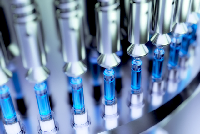 Pharmaceutical Optical Ampoule / Vial Inspection Machine. 3d illustration